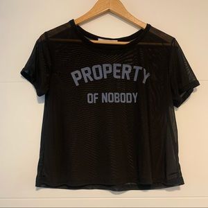 SWS | Mesh Crop Tee Shirt